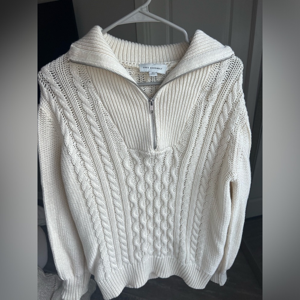 Sweater Quarter Zip Jacket